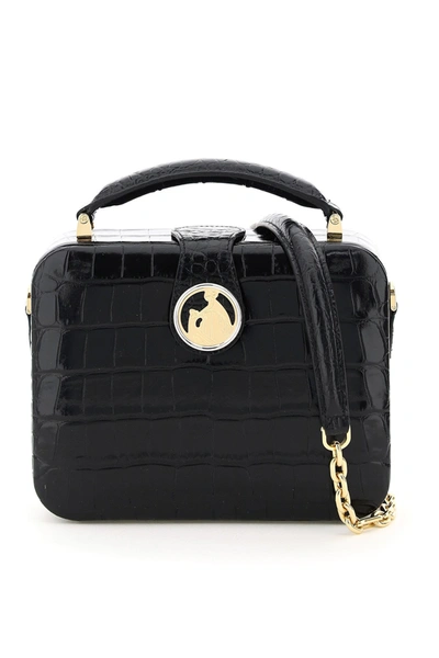 Shop Lanvin Bento Box Minaudiere Bag In Black