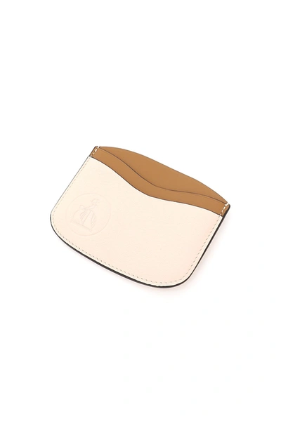 Shop Lanvin Tourist Two-tone Card Holder In Rosewood Wood