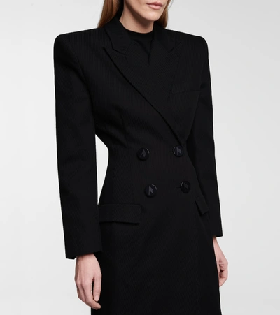 Shop Attico Cotton Coat In Black