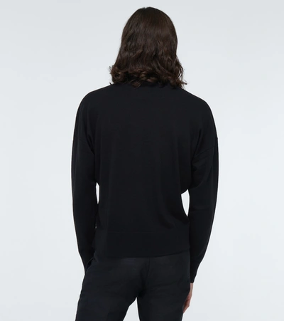 Shop Jw Anderson Anchor Crewneck Sweater In Black