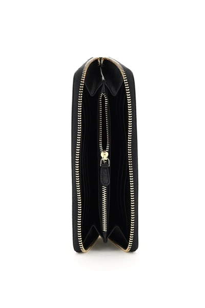 Shop Anya Hindmarch Large Zip Around Wallet Eyes In Black