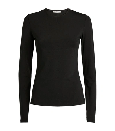 Shop The Row Iverness Long-sleeved T-shirt In Black