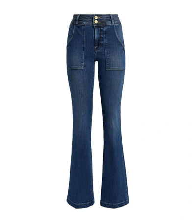 Shop Frame Le Patch Flare Jeans