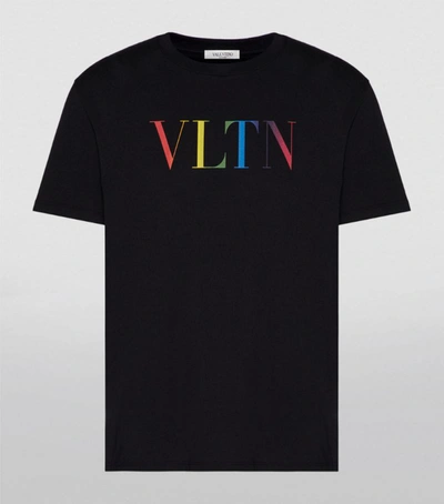 Shop Valentino Cotton Vltn T-shirt