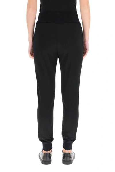 Shop Fendi Jogging Trousers With Logo In Black