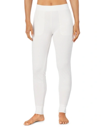 Shop Cuddl Duds Women's Stretch Thermal Leggings In Ivory