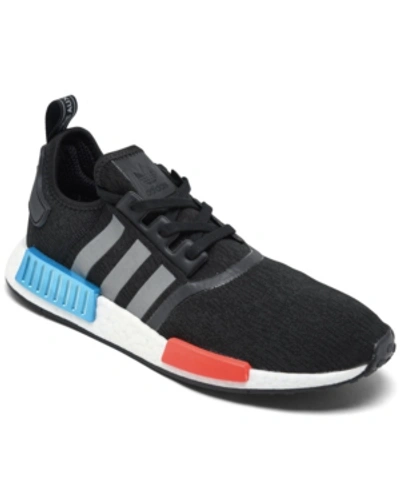 Shop Adidas Originals Adidas Men's Nasa Artemis Nmd R1 Casual Sneakers From Finish Line In Core Black, Silver