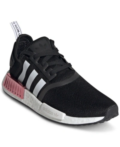 Shop Adidas Originals Adidas Women's Nmd R1 Casual Sneakers From Finish Line In Core Black, Footwear White