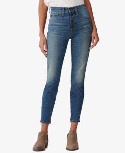Shop Lucky Brand Bridgette Skinny Jeans In Med Blue
