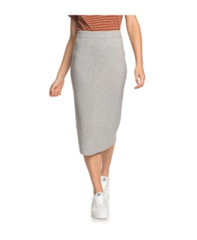 Shop Roxy Women's On My Cloud Mini Bodycon Skirt In Heritage Heather