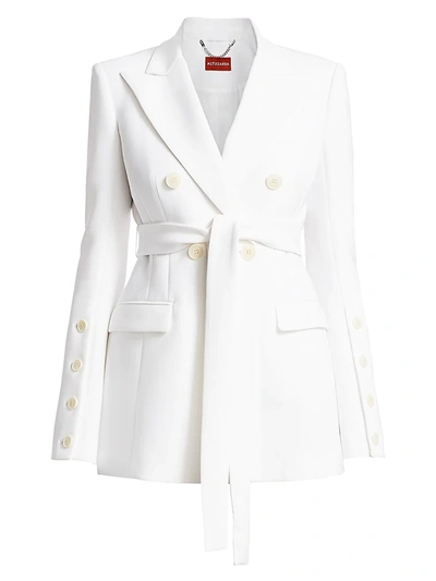 Shop Altuzarra Women's Olivisi Belted Jacket In Optic White