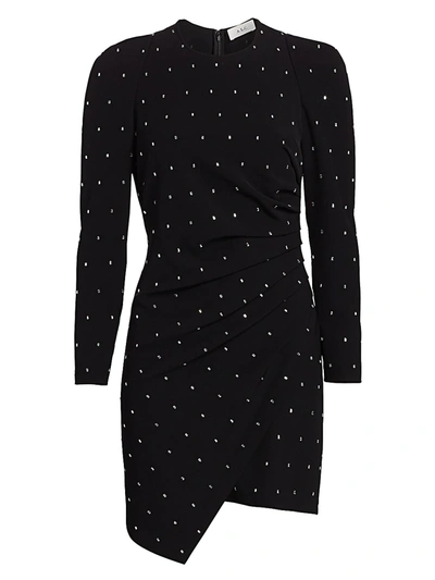 Shop A.l.c Women's Lana Studded Long-sleeve Mini Dress In Black