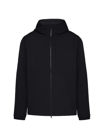 Shop Woolrich Men's Pacific Slim-fit Hooded Jacket In Black