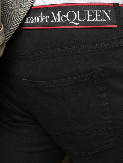 Shop Alexander Mcqueen Denim Cotton Jeans In Black