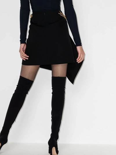 Shop Givenchy Chain-detail Wrap Mini Skirt In Black