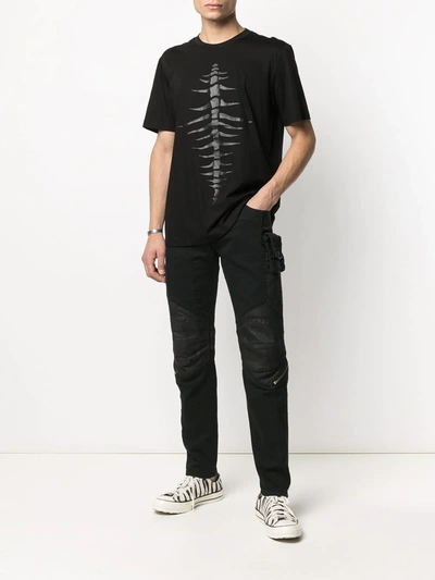 Shop Diesel T-just-a31 Fishbone T-shirt In Black
