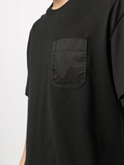 Shop Diesel T-fontal Supima Cotton T-shirt In Black