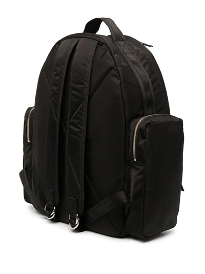 Shop Diesel Contrast-stitch Logo-patch Backpack In Black
