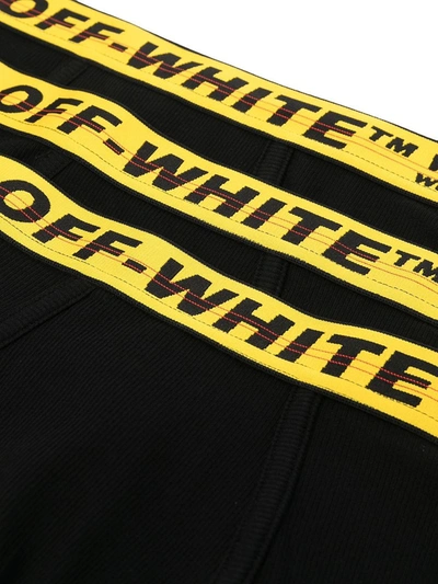 Shop Off-white Industrial-band Boxer Pack In Black