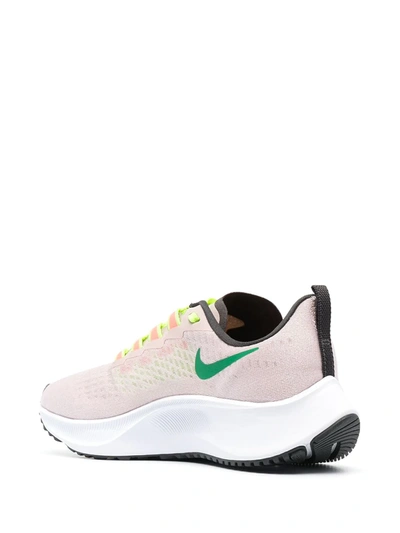 Shop Nike Air Zoom Pegasus 37 Lace-up Sneakers In Pink