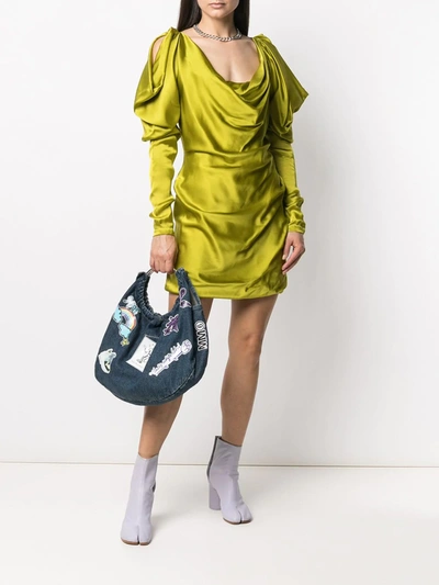 Shop Vivienne Westwood Virginia Slouchy Mini Dress In Green