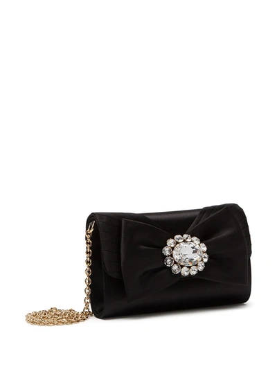 Shop Dolce & Gabbana Embellished-detail Clutch Bag In Black