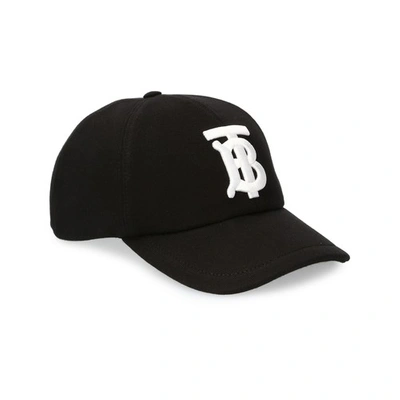 Shop Burberry Tb Baseball Cap In Black
