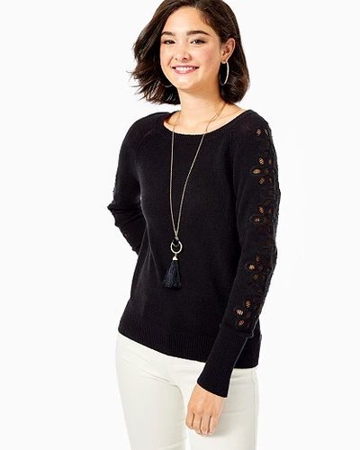 Shop Lilly Pulitzer Cargile Sweater In Black