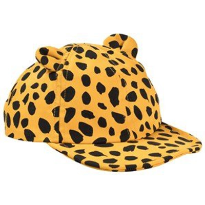 Shop Stella Mccartney Kids Orange Cheetah Dots Baseball Cap