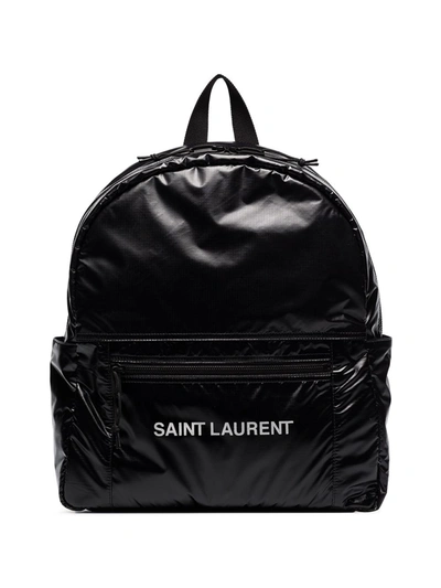 Shop Saint Laurent Nuxx Nylon Backpack In Black