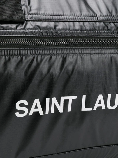 Shop Saint Laurent Nuux Nylon Duffle Bag In Black