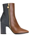 PIERRE HARDY Two-Tone Boots,JD03CALF