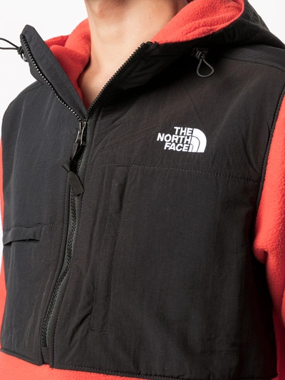 Shop The North Face Colour-block Logo Hoodie In Orange