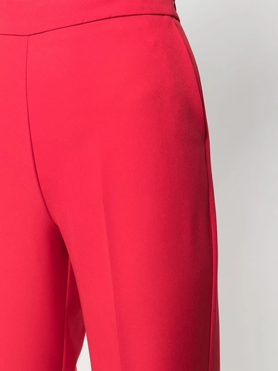 Shop Blumarine Wide-leg Trousers In Red