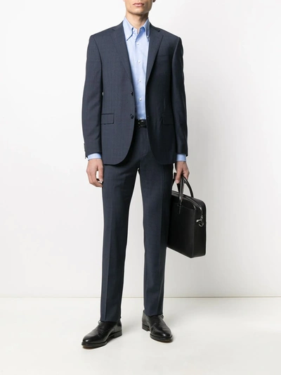 Shop Corneliani Two-piece Virgin Wool Suit In Blue