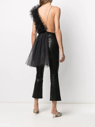 Shop Alchemy Asymmetric Sequin Bodysuit In Black