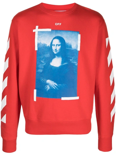 Shop Off-white Graphic-print Sweatshirt In Red