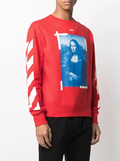 Shop Off-white Graphic-print Sweatshirt In Red