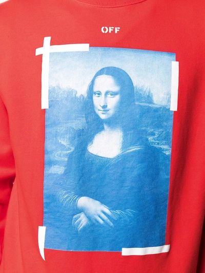 Shop Off-white Graphic-print Sweatshirt In Red