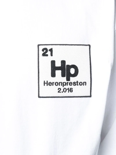 Heron Preston Element Logo-patch Sweatshirt In White