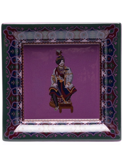 Shop Etro Home Figure-print Valet Tray In Purple