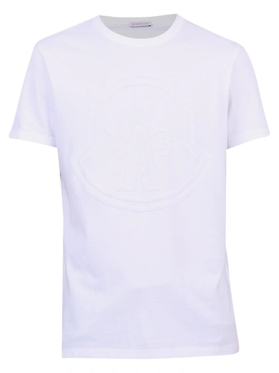 Shop Moncler Short Sleeves T-shirt In White