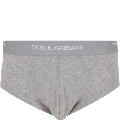 Shop Dolce & Gabbana Grey Set For Boy