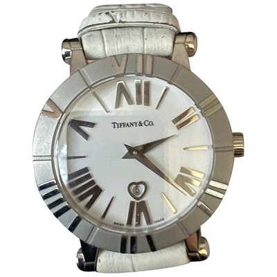 Pre-owned Tiffany & Co White Steel Watch