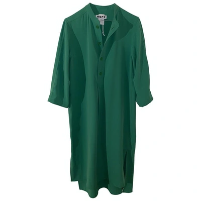 Pre-owned Hope Mid-length Dress In Green