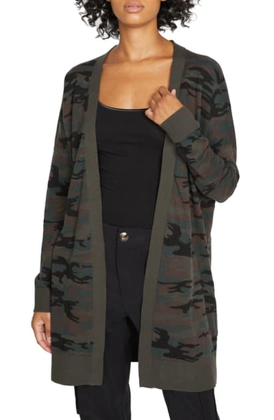 Shop Sanctuary Play Open Front Cardigan In Forest Camo