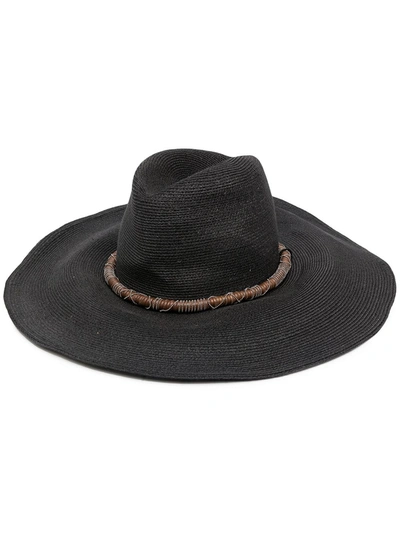 Shop Brunello Cucinelli Straw Hat In Black