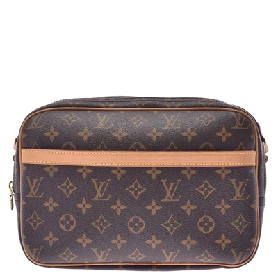 Louis Vuitton Reporter PM bag in brown monogram canvas - DOWNTOWN