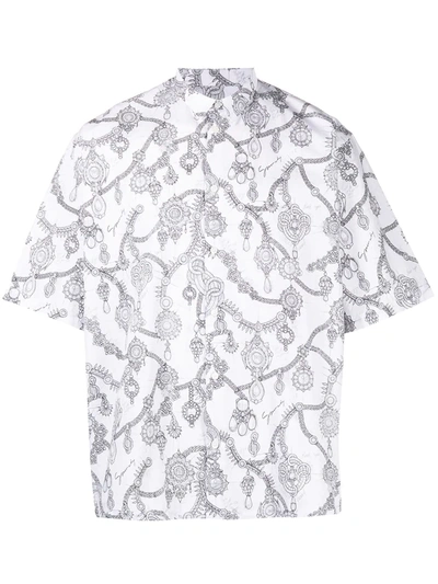 Shop Givenchy Chain Print Shirt In White