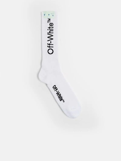 Shop Off-white White Diagonal Socks